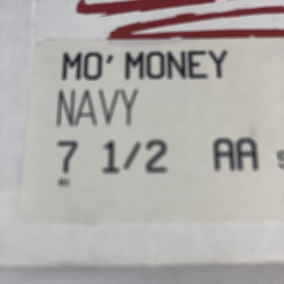 Vintage Aerosole Mo'Money Navy Loafer 7.5 - Picture 2 of 7